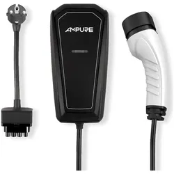 Ampure, Elektroauto Ladestation, Go Cordset 3kW E/F Mobile Ladestation Typ 2 13 A 3 kW (Typ 2, 13 A, 3 kW)