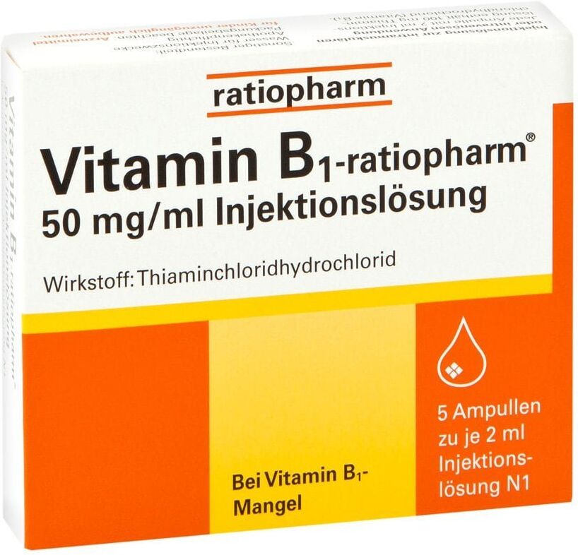 Vitamin B1-ratiopharm Vitamin B1 ratiopharm 50mg/ml iniecto lsg. Ampullen