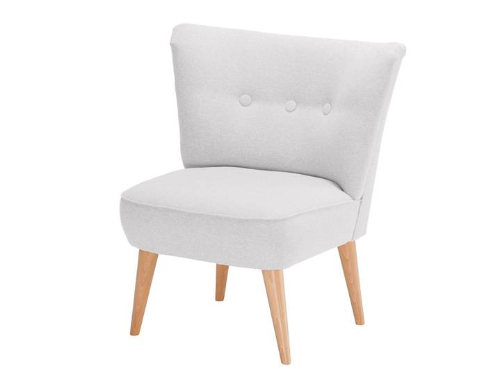 Sessel Grau/Kies Webstoff Hanabi 72 x 80 x 64cm