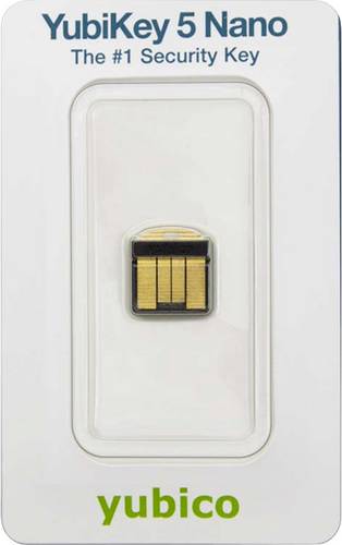 Yubico USB Passwort Manager Stick YubiKey 5 Nano Schwarz/Gold 5060408461457