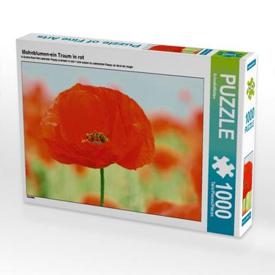 CALVENDO Puzzle Mohnblumen-ein Traum in rot | 1000 Teile Lege-Größe 64x48cm Foto-Puzzle für glückliche Stunden