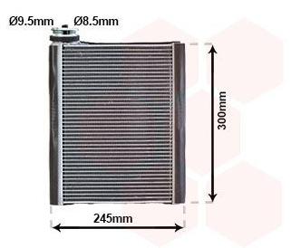 VAN WEZEL 0301V700 Verdampfer Klimaanlage Klimaverdampfer für AUDI A6 Avant (4F5, C6) A6 Limousine (4F2, C6) A6 Allroad (4FH, C6)