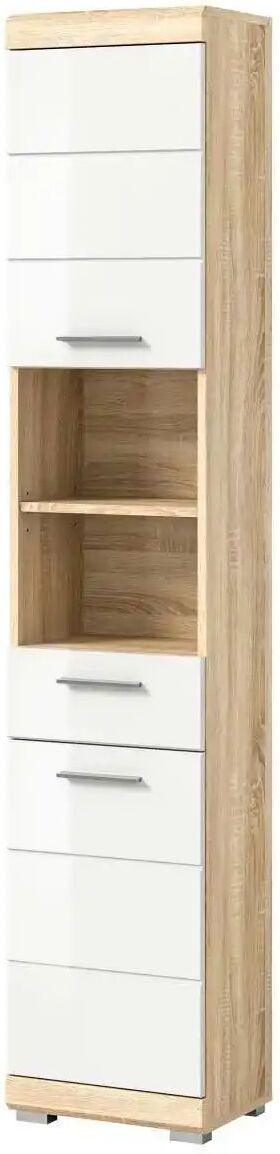 Höffner Hochschrank SCHLOONSEE  Breite 37cm  2 Tür  1 Schubkasten  2 offene Fächer