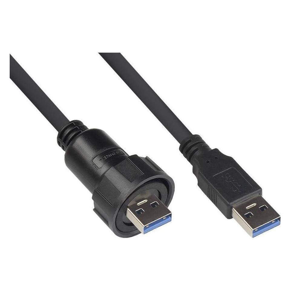 Good Connections GC IC04-U301. Kabellänge: 1 m, Anschluss 1: USB A, Anschluss 2: USB A, USB-Version: USB 3.... (1 m, USB 3.2 Gen 1) (IC04-U301)