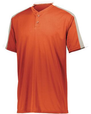 Augusta Sportswear 1557 Athletic Power Plus Jersey 2.0 T-Shirt in Orange/White/Silver Grey size Large   Polyester