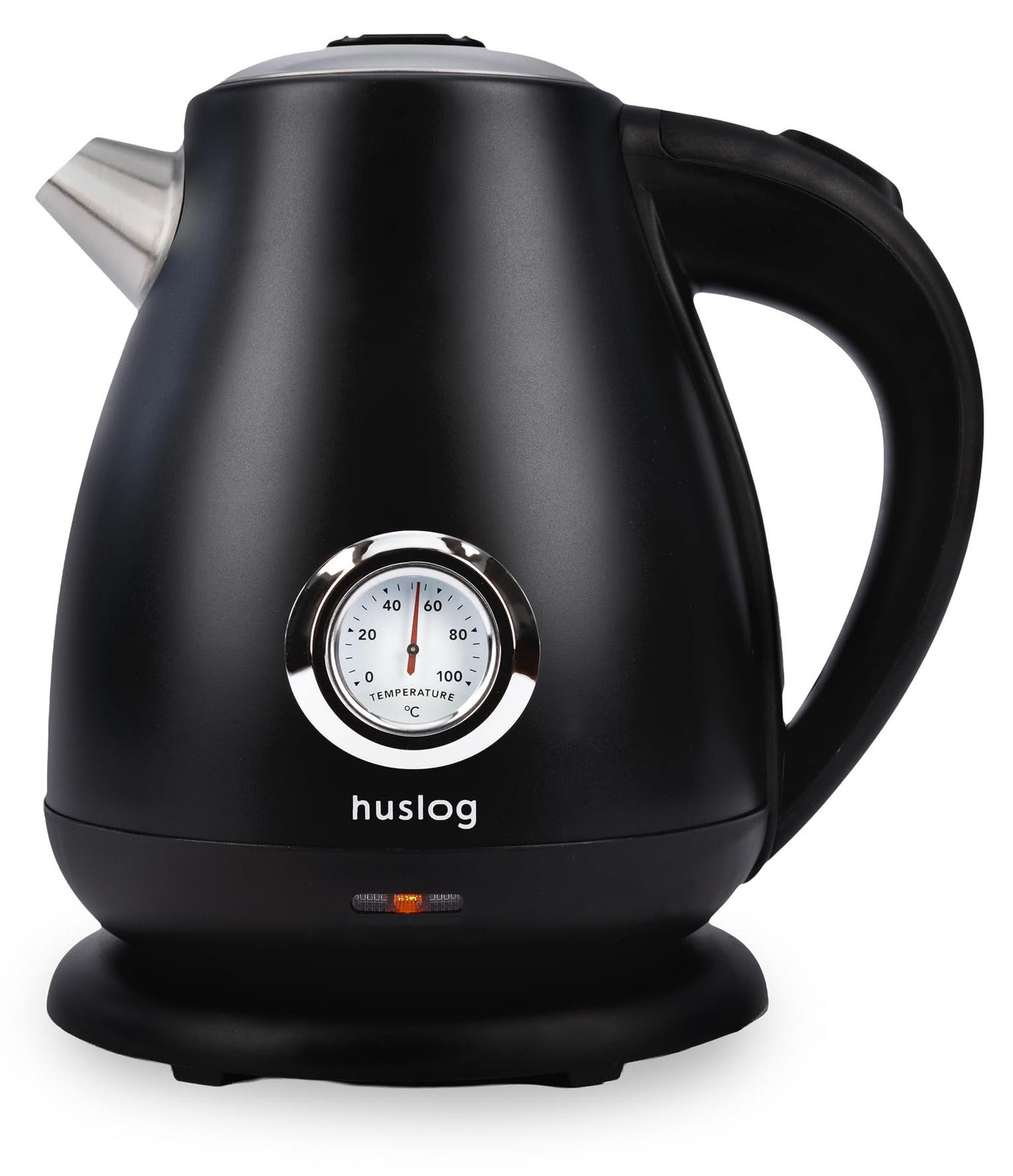 Huslog Snelkoker, 1,7 liter, zwart, met thermometer