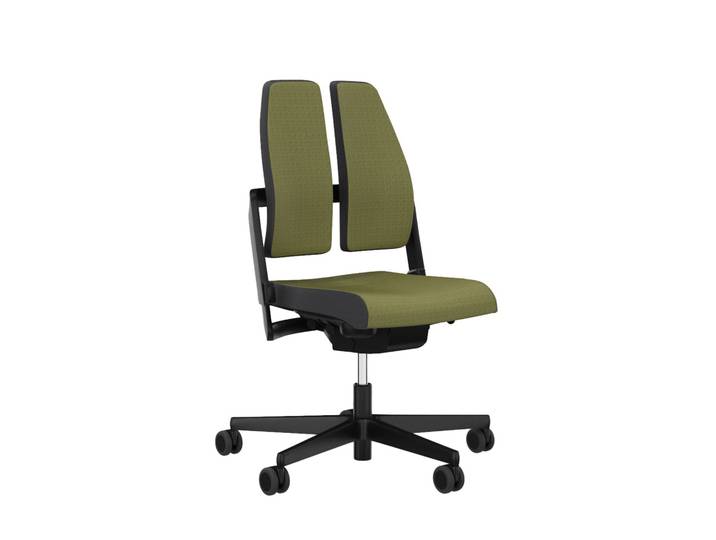Office chair SitagXilium DuoBack swissmade without armrests, Green, New, Ergonomic chair - ideal for flexible working