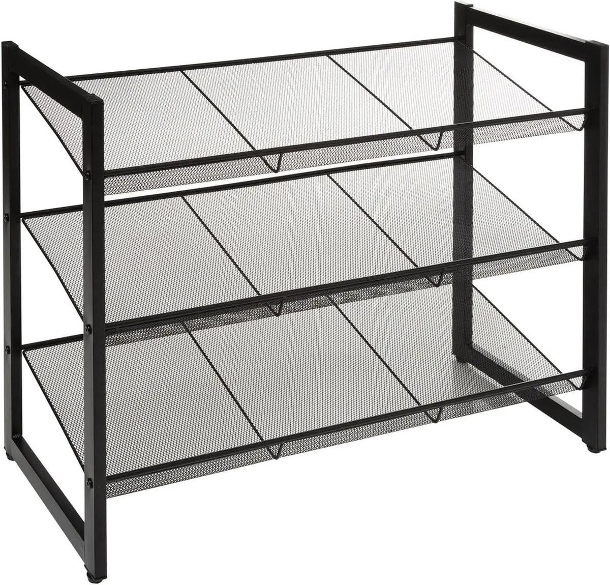 Five® Schoenenrek van staal voor 9 paar - Zwart - Anti-slip