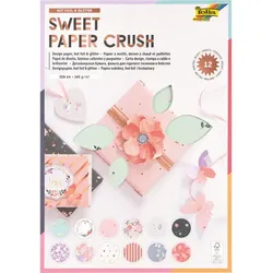 folia Papierblock "sweet paper crush", pastell, 21 x 29,7 cm, 12 Blatt