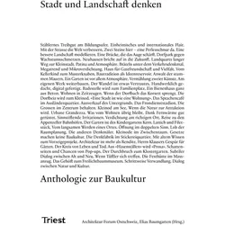 Stadt und Landschaft denken, Fachbücher von Architektur Forum Ostschweiz, Elias Baumgarten