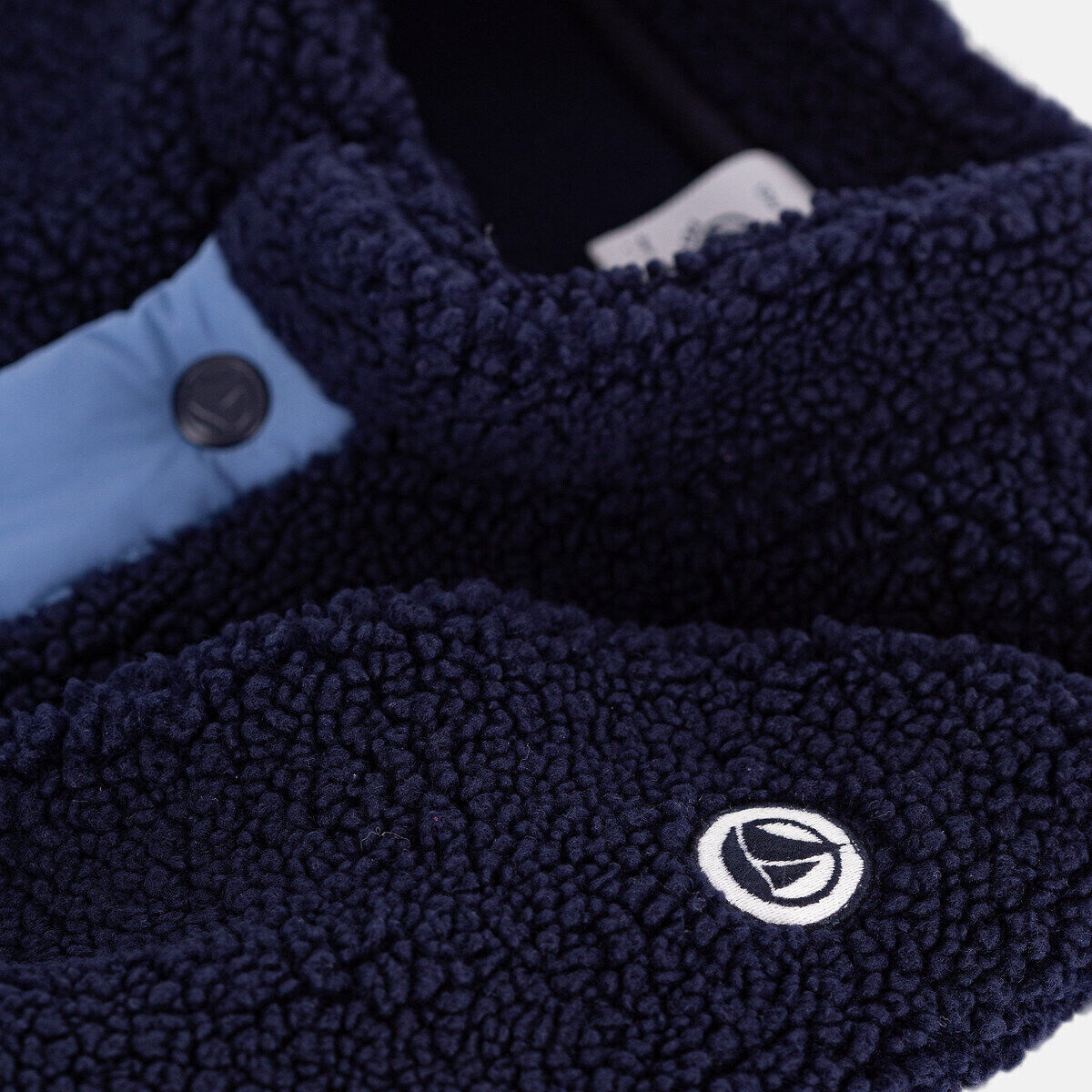 PETIT BATEAU Manteau uni ouatiné, en sherpa