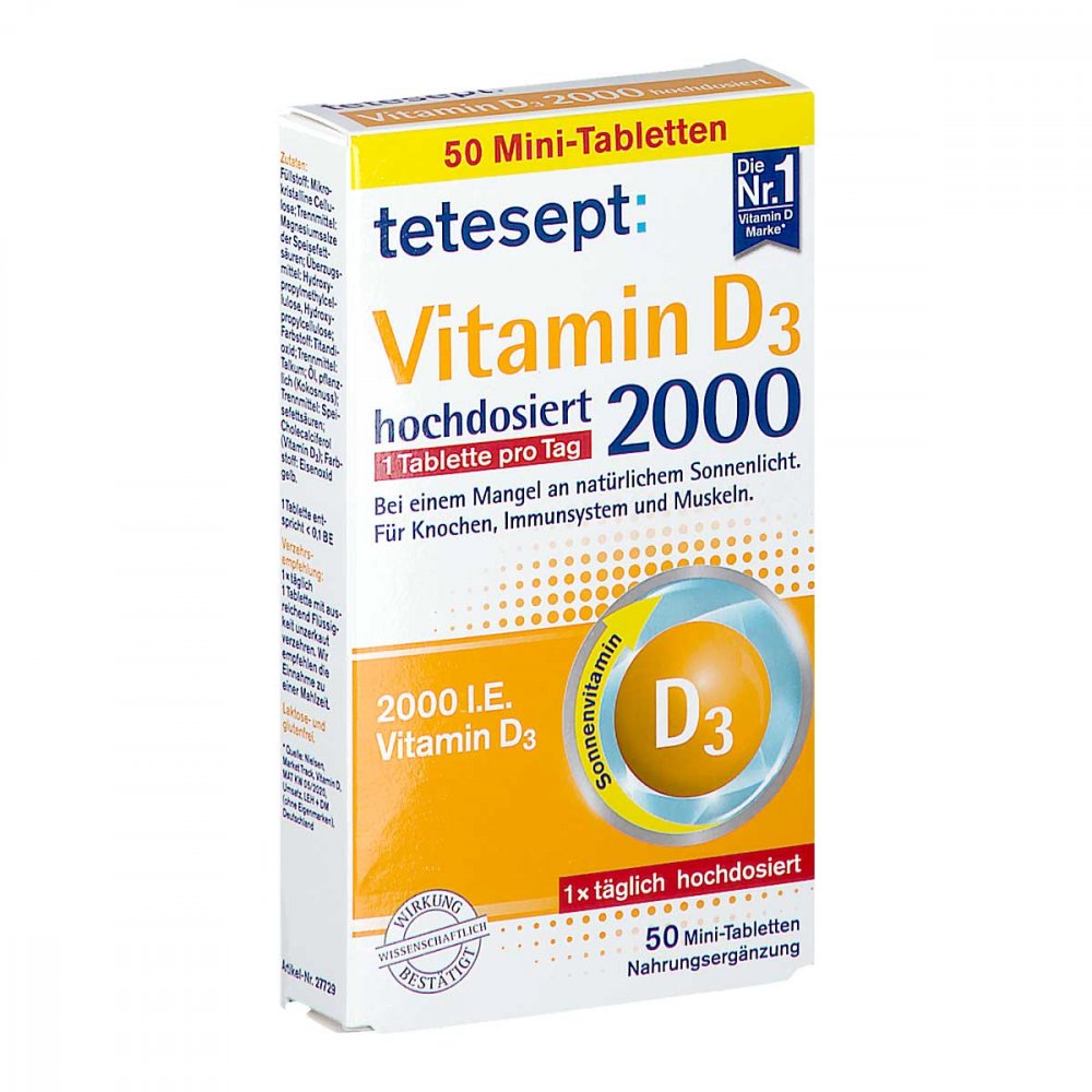 Merz Consumer Care GmbH Tetesept Vitamin D3 2.000 Filmtabletten 11678202