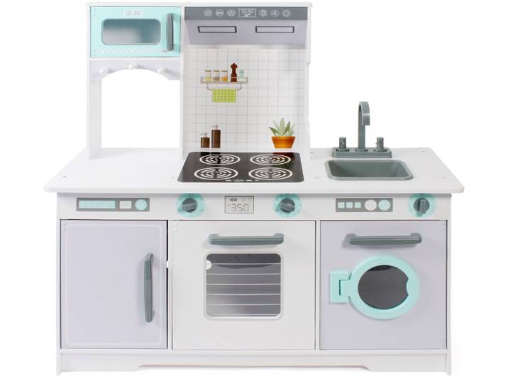 CHIC2000 Spielküche Große Spielküche, weiß-grau Kunststoff, MDF