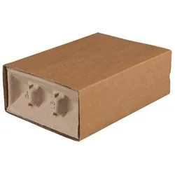 Transpak, Versandkarton + Versandbox, Polsterbox L-BOXeco basic Masse 200x142x63mm Noppenhöhe 25mm braun (120 Stk., 20 x 14.20 x 6.30 cm)