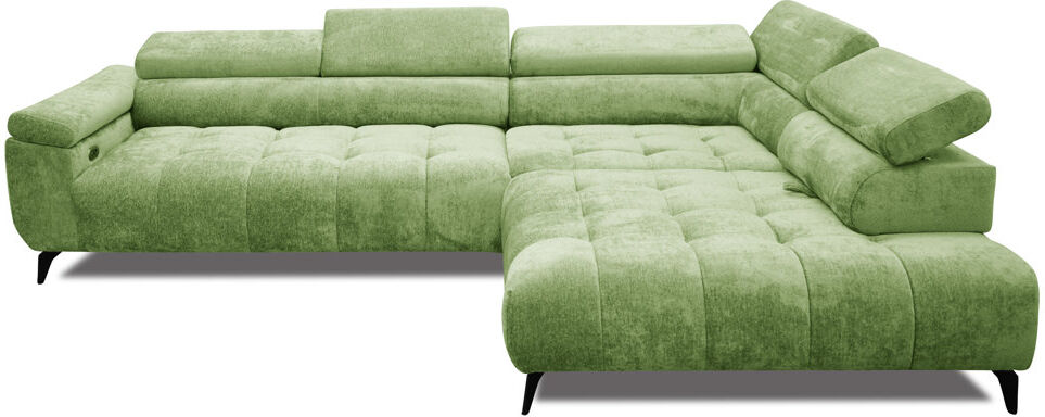 17 Stories Temecia 3 Seater Corner Sofa Green 80cm H X 220cm W X 220cm D