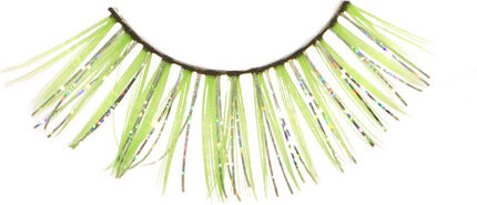 Wimpern "Lametta", gelb