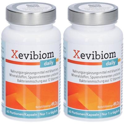 Xevibiom daily 12 Bakterienkultur.+21 Vitamine Kps 2x 2x60 St Kapseln