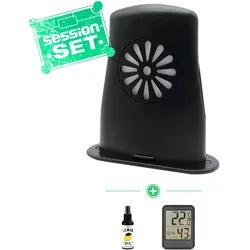 Klang Gitarren-Pflegeset M - Pflegepaket für Gitarre & Bass mit Hygrometer - Befeuchter