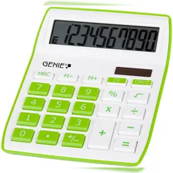 Genie Tischrechner 840G grün 10-stellig Packung mit 5 Stück