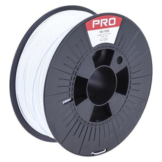 RS PRO PET-G 3D-Drucker Filament zur Verwendung mit Gängige Desktop-3D-Drucker, Weiss, 1.75mm, FDM, 1 (1000 g, 1.75 mm) (1901958)