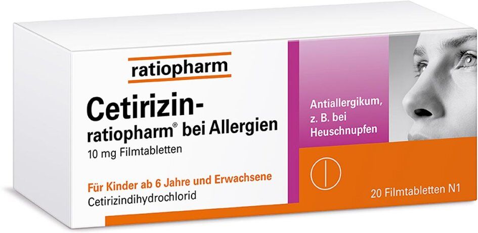 Cetirizin-ratiopharm® bei Allergien 10 mg Filmtabletten