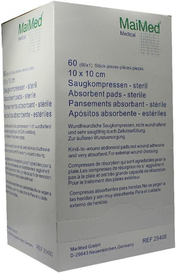 Saugkompressen steril 10x10cm