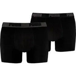 PUMA Herren Retropants Basic Boxer 2er Pack, Größe L in Schwarz Schwarz