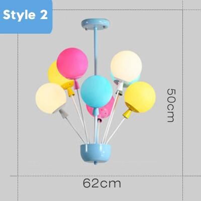 Uplift Essentials Kids' Balloon & Sputnik Hybrid Chandelier Modern Wood & Glass Ceiling Luminaire For Playrooms & Dining d 8 Heads cool Light