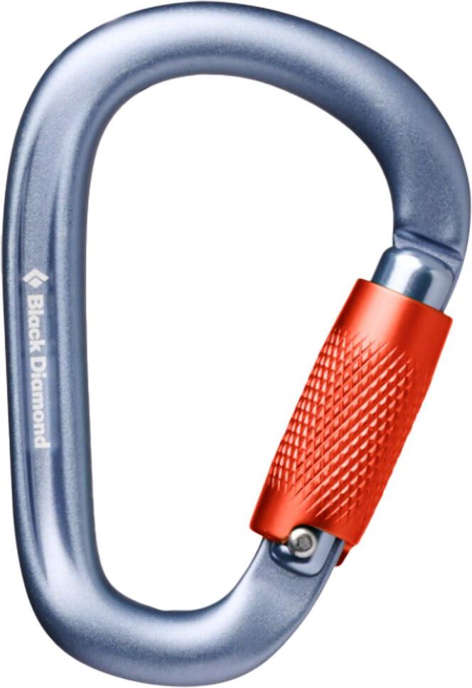 Black Diamond  - Pearlock Twistlock Carabiner Gray Gray - Mousqueton