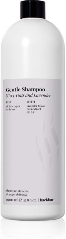 FarmaVita Backbar Gentle shampoing hydratant pour un lavage délicat 1000 ml