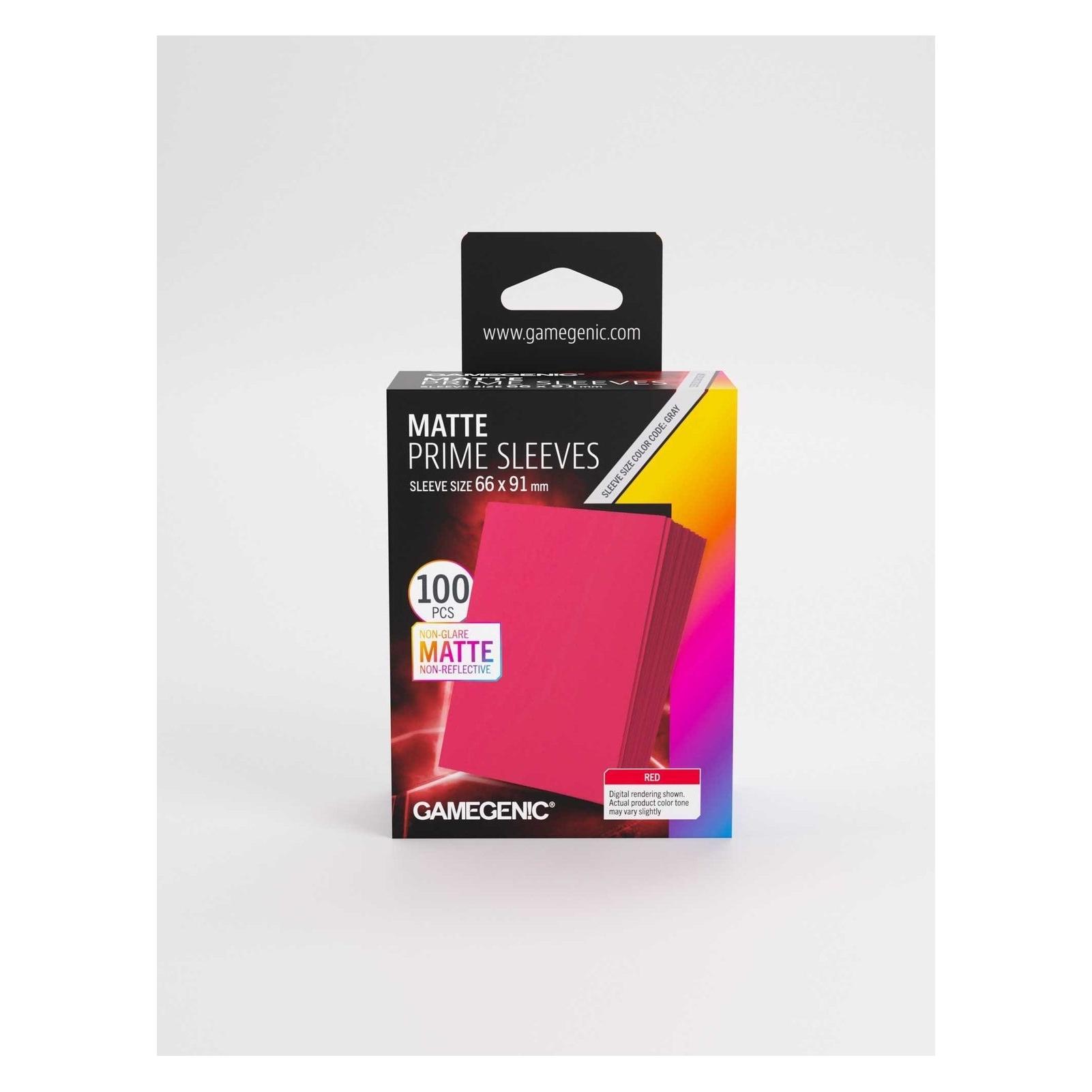 Gamegenic : Matte Prime Sleeves (66x91 mm) - Red - 100 sztuk (4251715419519-4251715419519)