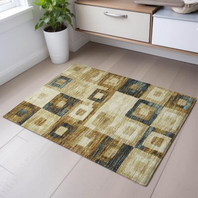 Addison Rugs Premium Washable Super Soft Blocky Contemporary Mayfield Rug