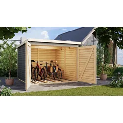 Karibu Fahrradgarage XXL Terragrau