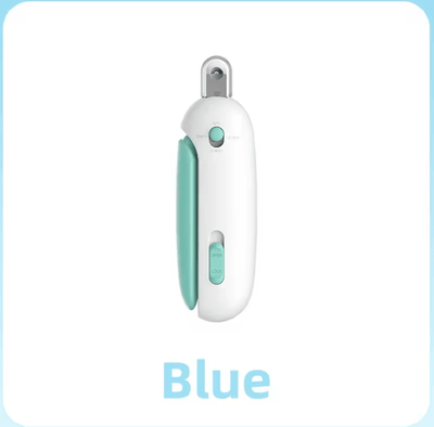 Inspire Curations PrecisionGrip Pet Nail Clipper With Adjustable Safety Hole blue