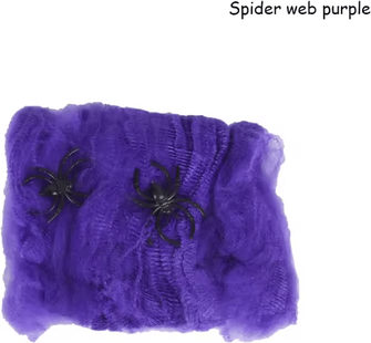 Inspire Curations Stretchy Artificial Spider Web Halloween Spider Web Decoration For Haunted Houses & Party Displays style C 20g