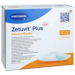 Zetuvit Plus Silicone Border steril 10x10 cm 1001 Artikel Medical
