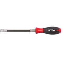 Schraubendreher-Bithalter SoftFinish, flexibler Schaft, 1/4" schwarz/rot, Klemmung über Sprengring