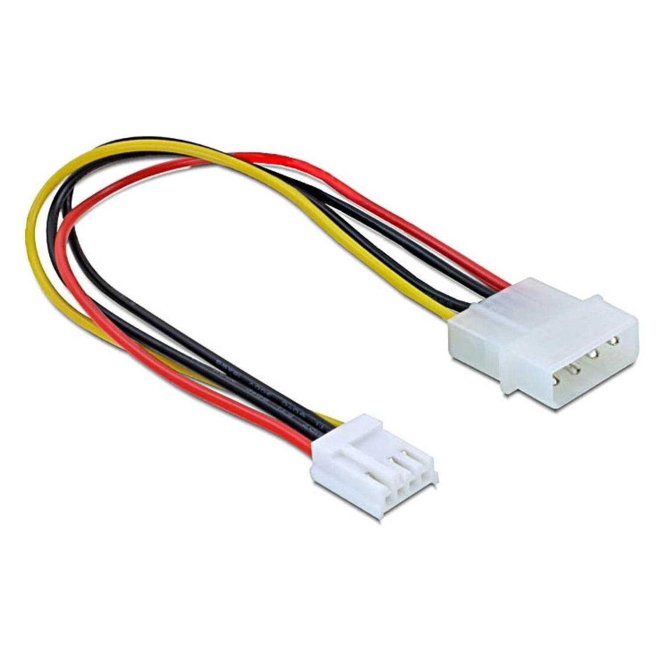PowerGuard Molex 4-Pin auf Floppy 4-Pin Stromkabel 20 cm Adapter (20 cm, 4 pin Floppy, 4 pin Molex) (00026243)