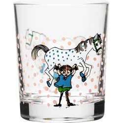 Muurla Wasserglas 200 ml Pippi Langstrumpf Pippi and the Horse