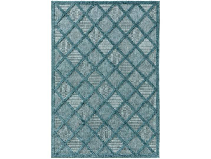 benuta Outdoorteppich Bonte Türkis 160x230 cm, Rechteckig, 160x230 cm, wasserabweisend, Teppiche und Böden, Teppiche, Outdoorteppiche