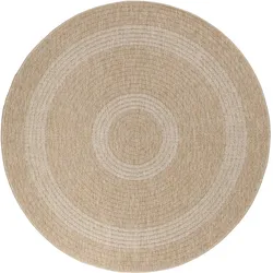 OUTDOORTEPPICH KAUNS, im Vintage-Stil, Beige, Ø 160 cm