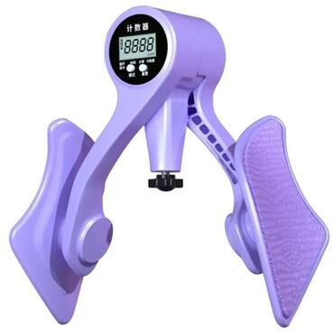 Uplift Essentials Digital Counter Hip Trainer Adjustable Pelvic Floor Muscle Exerciser Leg And Thigh Fitness Equipment purple