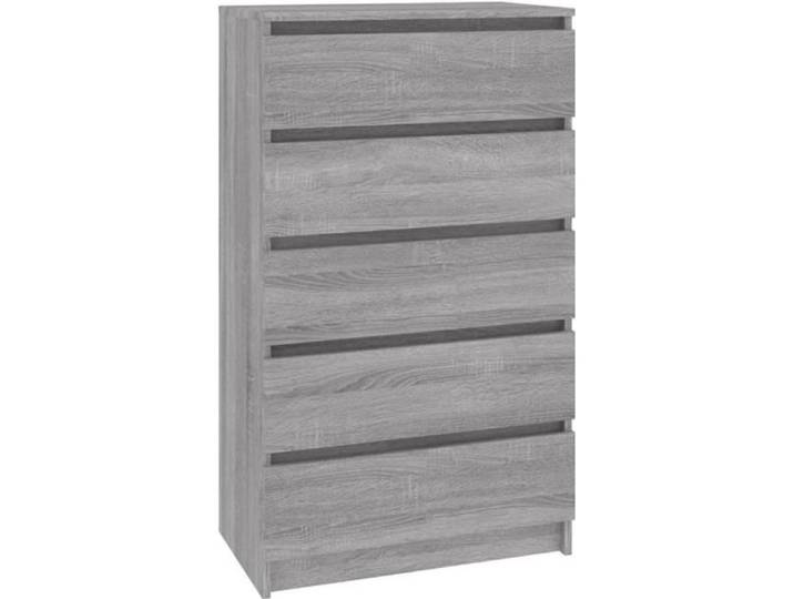 Commode de chambre - GAROSA - BAO Commode Sonoma gris 60x36x103 cm Bois d'ingénierie