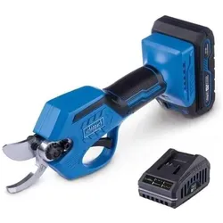 Scheppach, Gartenschere, Akku-Gartenschere – BC-PRS28-X – 28 mm Schnittkapazität – 20 V 2 Ah IXES Akku + Ladegerät