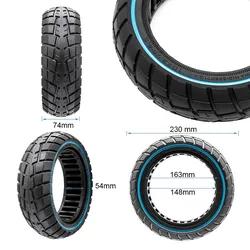 Ultraleichtes Vollgummi Offroad-Rad 10x2,75-6,5/B55 - blaue Linie [Ewheel]