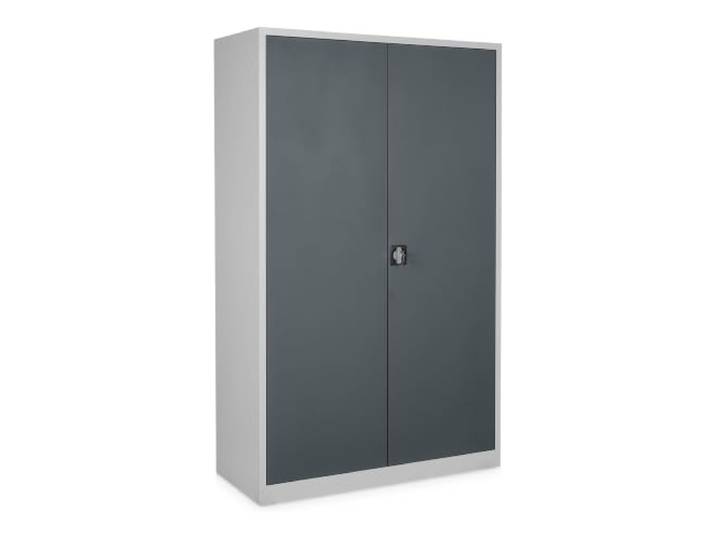 STIER Universalschrank mit 4 Fachböden 1950x 120 x 50 mm, Hellgrau 120 x 50 cm 4 Fachböden hellgrau anthrazitgrau