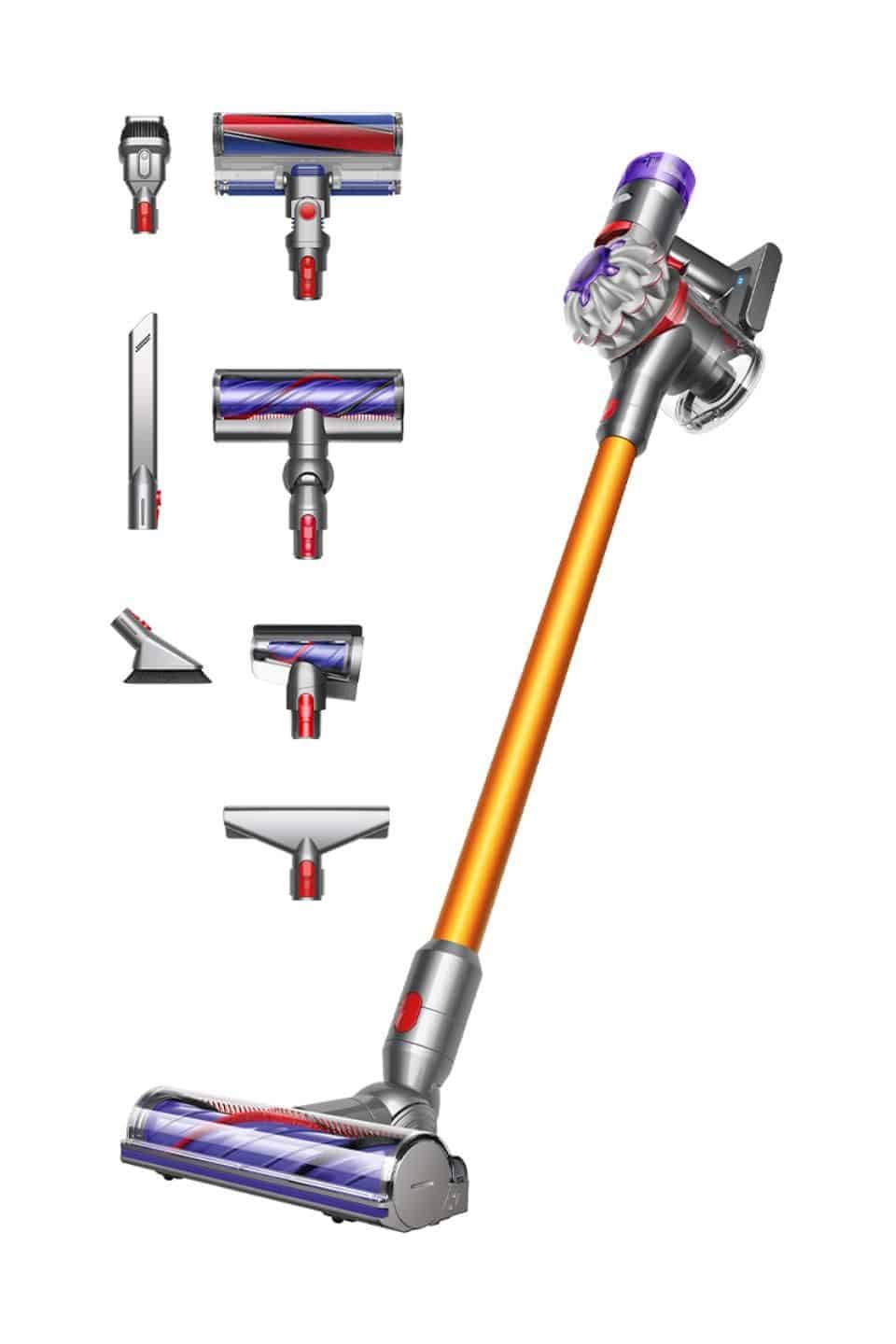 Dyson V8 Absolute Handstaubsauger Beutellos bis 40 min Laufzeit 21,6 V (Silber/Gelb) 476547-01