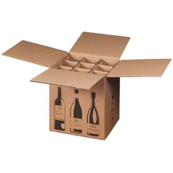 smartboxpro 5 x 9er Flaschenkarton 316 x 305 x 368 mm zweiwellig