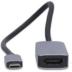 Nedis USB-C™ Adapter USB 3.2 Gen 1 USB-C™ Stecker HDMI™ Ausgang 8K@60Hz 0.20 m Rund Ve, Video Adapter, Silber