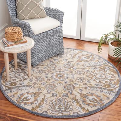 SAFAVIEH Handmade Bella Faith Modern Floral Wool Rug